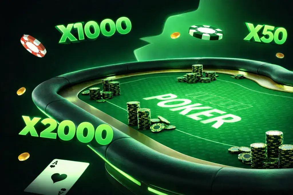 Table de poker Betify avec mise en avant des bonus